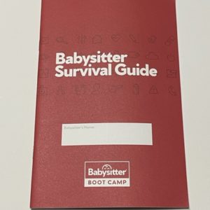 Red Babysitter Survival Guide booklet cover